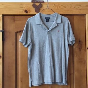 POLO men’s casual heather grey 100% cotton shirt, XL